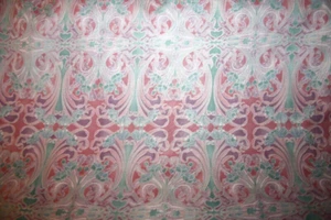 HOFFMAN WINDSOR COLLECTION - FLOURISHES II IN BLUE AND PINK -100% COTTON FABRIC - Picture 1 of 8