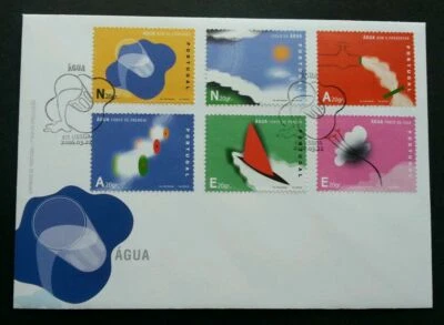 [SJ] Portugal Aqua Water 2006 Nature Environment Protection Rain Sun Flower (FDC - Image 1 of 4