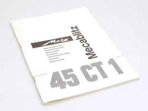 Manual de instrucciones Metz para el flash Metz Mecablitz 45 CT 1 - Imagen 1 de 2