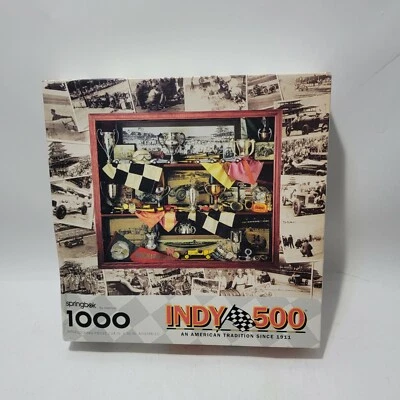 Springbok 1000 Piece Indy Indianapolis 500 Automobile Racing 93 Jigsaw excellent - Image 1 of 4