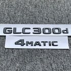 Gloss Black Glc300d+4Matic For Mercedes Benz Rear Trunk Emblem Nameplate