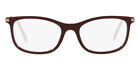 Miu Miu Mu 09Tv Eyeglasses Rx Women Bordeaux Rectangle 51Mm New & Authentic