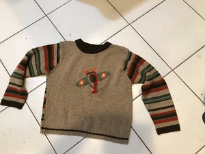 LOT OF 2:  NBA  T & BOYS  AIRPLANE  APPLIQUE STYLE SWEATER...SIZE 7 - Picture 1 of 2