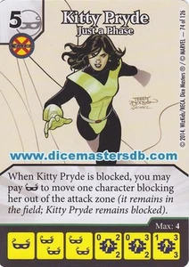 Kitty Pryde Just a Phase #74 - Uncanny X-Men - Marvel Dice Masters - Picture 1 of 1