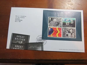 GB (B-3)2014 GRANDES PELÍCULAS BRITÁNICAS M/S OFICINA SELLO A MANO TIPO CODORNIZ FINO - Imagen 1 de 1