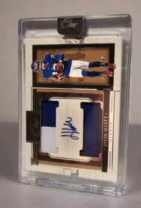 2023 Panini One - Jalin Hyatt Dual 2-Color Patch Auto SP/199. RPA RC - Picture 1 of 5
