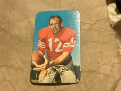 1970 年 Topps Super #18 John Brodie - 近乎完好 - 无折痕 - 漂亮的卡片 — 第 1/2 张图片