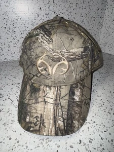 Realtree Edge Cap Camo Adjustable Hook And Loop Green Embroidered Antlers - Picture 1 of 5