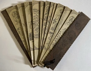 Abanico Buda de madera vintage (leer descripción) - Imagen 1 de 7