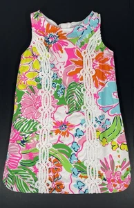 Lilly Pulitzer x Target Nosey Posey Shift Dress Girls XS 4-5 - Picture 1 of 12
