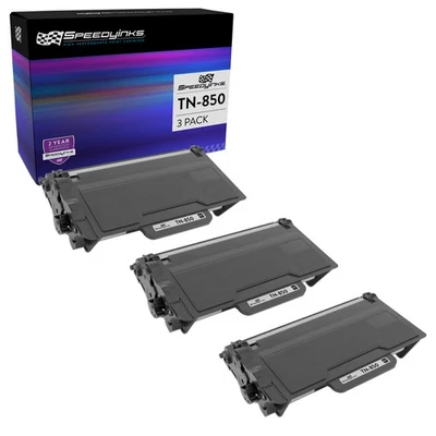 3Pk Compatible Brother TN850 Black Toner Cartridge High Yield 8k MFC L5700DW - Image 1 of 4