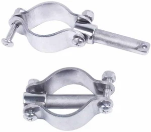 2X Boat 316 Stainless Steel Rowlock Side Mount Line Oarlock Socket Marine Yacht - Picture 1 of 8