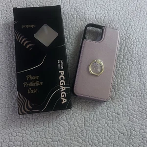 iPhone 14 Handyhülle mit Geldbörse und Ringständer - Bild 1 von 5