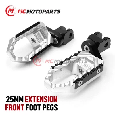 For Kawasaki Z1000 2003-2013 1inch Front Lowering Wide Touring Rider Foot Pegs — 第 1/4 张图片