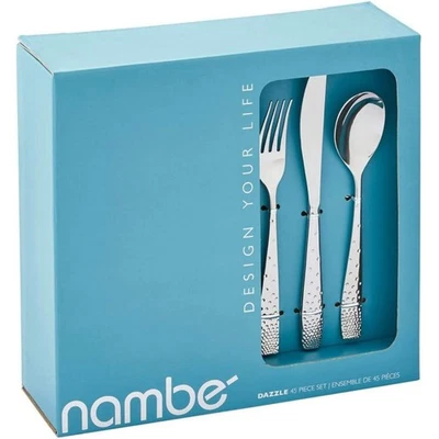 Nambe Dazzle 18/10 Stainless Steel 45pc. Flatware Set (Service for Eight) - Image 1 of 4