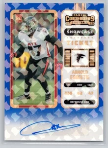 Contenders #165 2022 Arnold Ebiketie Showcase Auto Falcons RC autógrafo - Imagen 1 de 2