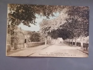 CPA 27 IVRY-LA-BATAILLE - Boulevard de la Gare - Vue prise de l'Hôtel de Ville - Imagen 1 de 2