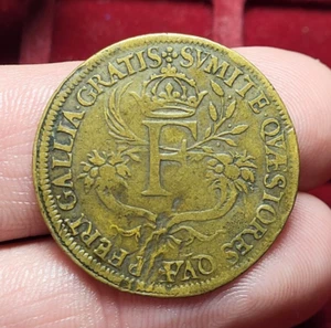 #77-42 ~ Token / Token - Francis II King's House - RARE - F.- see 3206 - Picture 1 of 3