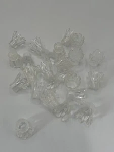 Vintage Clear Tulip Shaped Christmas Light Cover Reflectors Lot of 47 - Picture 1 of 3