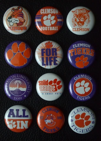 Clemson Tigers - 1 /2" Magnet Set (Set of 12) Cover
