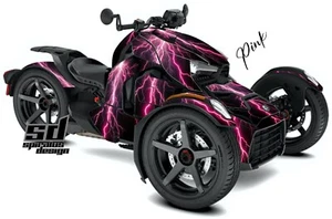 Can Am Ryker Sport Rally 600 900 Graphic Wrap Decal Kit "Lightning" - Picture 1 of 8