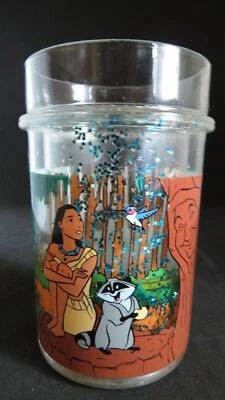 DE COLECCIÓN DISNEY POCAHONTAS PLÁSTICO BRILLO COCTELERA TAZA POR KIBOUKI AÑOS 90 Foto 1 de 4