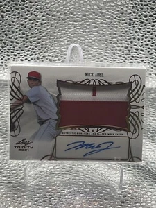 2021 Leaf Trinity Patch Auto Phillies Mick Abel - Picture 1 of 1