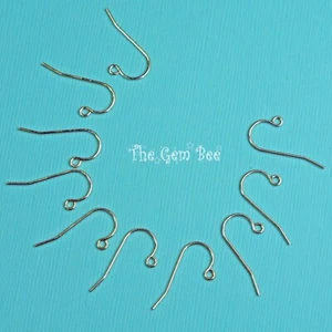 16 mm x 18,5 mm 925 Sterling Silber Ohrdraht (10) - Bild 1 von 5