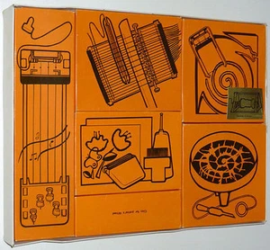 VINTAGE TOY ART MUSIC PROJECT KIT 1960 ELECTRO HARP GUITAR POTTER WHEEL SPIN ART - Picture 1 of 4