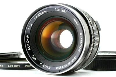 【Casi COMO NUEVO】OLYMPUS OM System Zuiko MC Auto W 35 mm f/2 MF Lente de JAPÓN #ol664 Foto 1 de 4