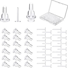 Clear Plastic Earring Post And Back Stopper Silicone Invisible Sport E�