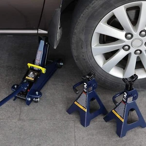 2 Ton TCE Torin Blue Trolley Service/Floor Jack Combo with 2 Jack Stands - Picture 1 of 12