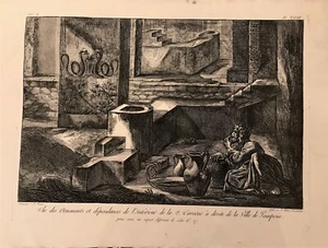 Pompeii.Piranesi Francesco.Second tavern with its ornaments.Paris 1804 - Picture 1 of 1