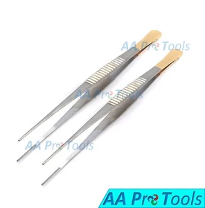 Set Of 2 Debakey Tweezer Clamp Surgical & Veterinary Instrument 12" High Quality - Picture 1 of 3