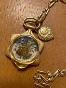NEW Sailor Moon Q -pot Moon Phase Pocket Watch Necklace Star Locket Japan Anime - Picture 1 of 7