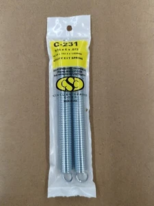 CENTURY SPRING CORP. - 9/16" X 6" X .072 VERLÄNGERUNGSFEDER - C-231 - 2ER-PACK - Bild 1 von 3