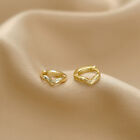 Small Shiny Zircon Geometric Flower Hoop Earrings For Women Girls Fashion Par ba