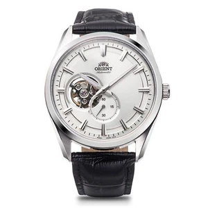 ORIENT RN-AR0003S Contemporary semi-skeleton Open Heart White Silver Men's NEW - Picture 1 of 1