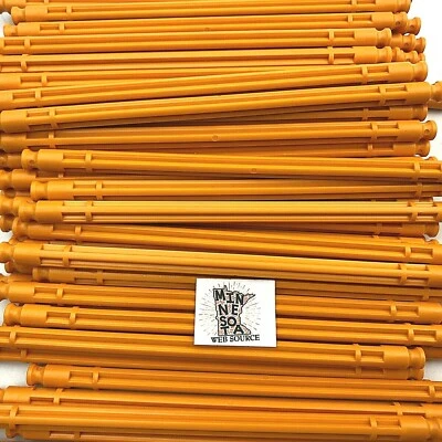 100 Knex Orange Gold Yellow 5-1/8" Track Rods Coaster Classic Standard K'nex - Image 1 of 4