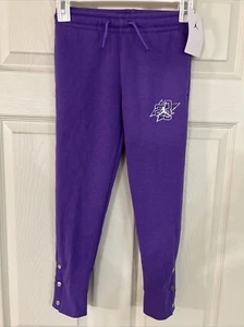 NWT JORDAN GIRLS TAKE FLIGHT SNAP JOGGER PANTS 6X PURPLE - Picture 1 of 4