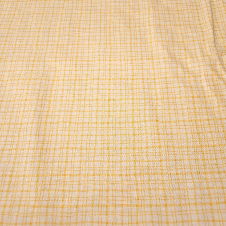 What Little Girls Are Made Of BTY Bethany Shackelford QT Tonal Yellow Line Plaid - Image 1 of 3