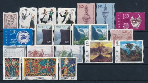 Norway 1976 Complete MNH Year Set  as shown at the image Cover
