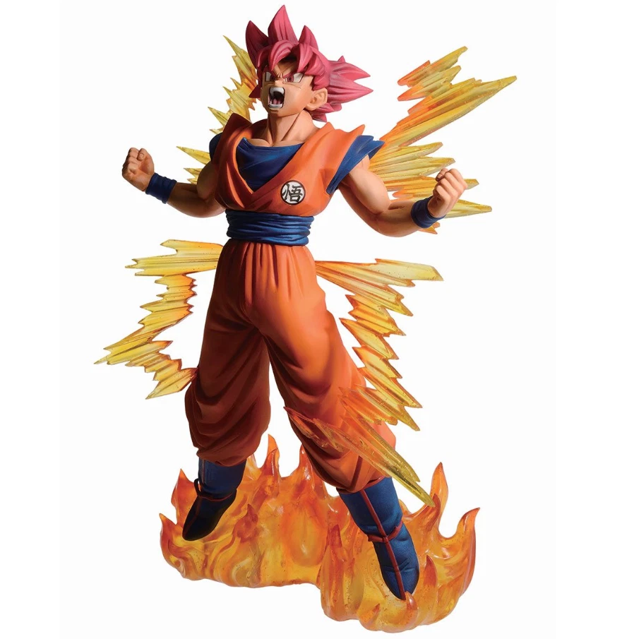 Figura Goku Dios Saiyajin - Juguete de resina PVC Dragonball Z - Juguete Goku de calidad 10 en NUEVO Foto 1 de 4
