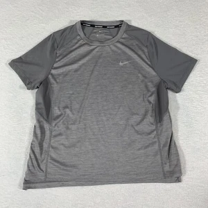 Camiseta Nike Running Dri Fit manga corta para hombre talla XL gris logotipo Swoosh - Imagen 1 de 9