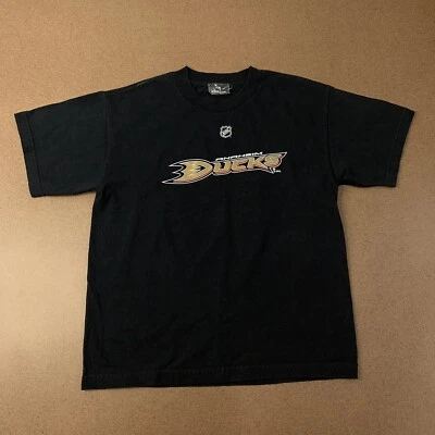 Camiseta Reebok Anaheim Ducks NHL Para Hombres Pequeña Negra Cuello Redondo #10 Corey Perry Foto 1 de 4