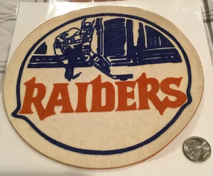 NEW YORK RAIDERS Large HOCKEY Felt PATCH - Picture 1 of 2
