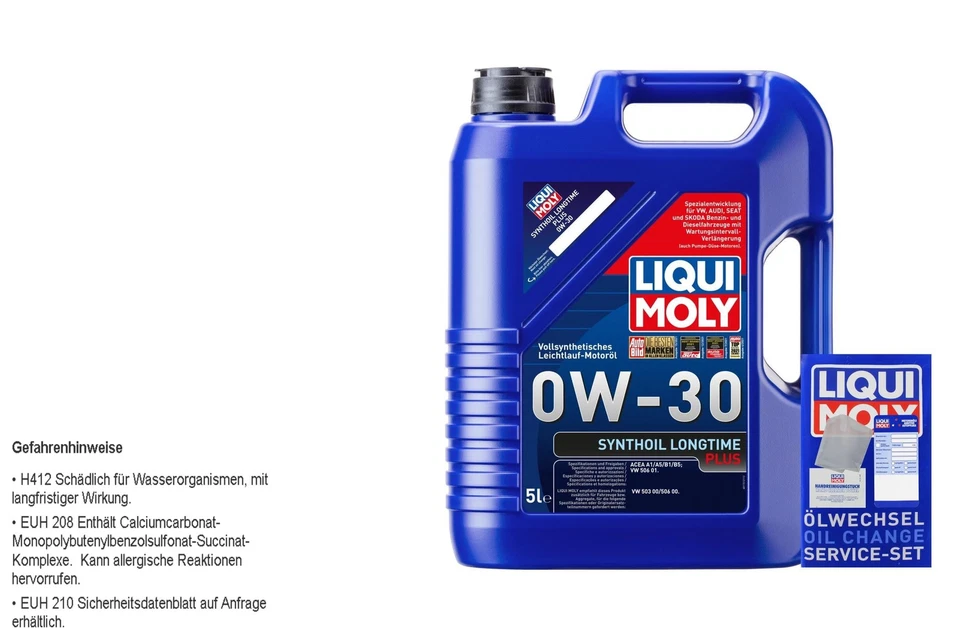 Liqui Moly 0W-30 Synthoil Longtime Plus 5 L ACEA A1 A5 B1 B5 Para VW 506 01 - Imagen 1 de 1