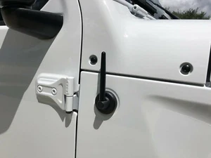 5" Short Billet Aluminum Radio Antenna 2007-2020 Jeep Wrangler JK JL Gladiator  - Picture 1 of 4