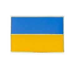 Ukraine Flagge Flag Metall Anstecker Badge Pin Button Fahne 16 x 25 mm