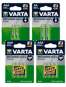 Varta Mignon Micro AA AAA Battery Rechargeable Batteries -> Precharged New Product - Picture 1 of 16